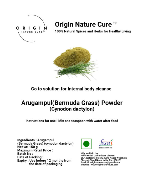 Arugampul (Bermuda Grass) Powder